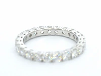 Gouden alliance ring met briljant geslepen diamant - afbeelding 8 van  11