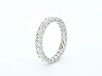 Gouden alliance ring met briljant geslepen diamant - afbeelding 10 van  11