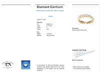 Gouden alliance ring met diamanten - afbeelding 3 van  7