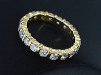 Gouden alliance ring met diamanten - afbeelding 4 van  6