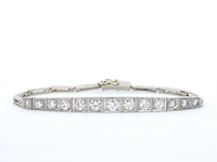 Gouden antieke riviera armband - afbeelding 1 van  10