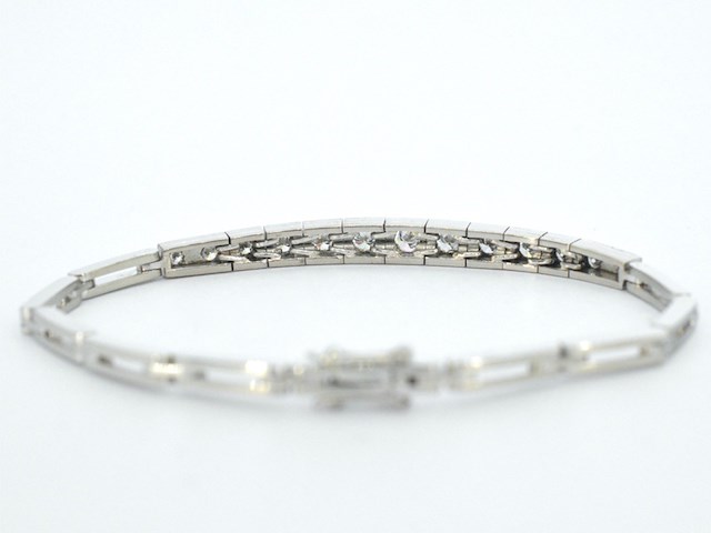 Gouden antieke riviera armband - afbeelding 5 van  9