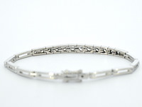 Gouden antieke riviera armband - afbeelding 5 van  9