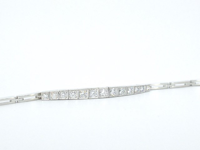 Gouden antieke riviera armband - afbeelding 6 van  9