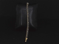 Gouden armband 16.00 carat zwarte briljant geslepen diamanten - afbeelding 9 van  10