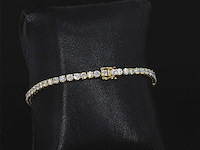 Gouden armband 5.50 carat briljant diamanten - afbeelding 6 van  10