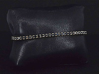 Gouden armband 7.00 carat zwarte briljant diamanten - afbeelding 7 van  9