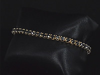 Gouden armband met 15.00 carat zwarte briljant geslepen diamanten - afbeelding 5 van  11