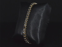 Gouden armband met 15.00 carat zwarte briljant geslepen diamanten - afbeelding 6 van  11