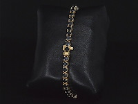 Gouden armband met 15.00 carat zwarte briljant geslepen diamanten - afbeelding 7 van  11