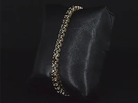 Gouden armband met 15.00 carat zwarte briljant geslepen diamanten - afbeelding 4 van  9