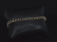 Gouden armband met 15.00 carat zwarte briljant geslepen diamanten - afbeelding 6 van  9