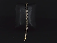 Gouden armband met 15.00 carat zwarte briljant geslepen diamanten - afbeelding 7 van  9