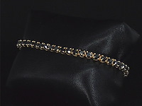 Gouden armband met 15.00 carat zwarte briljant geslepen diamanten - afbeelding 3 van  9