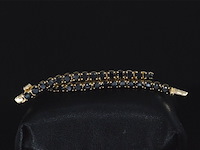 Gouden armband met 15.00 carat zwarte briljant geslepen diamanten - afbeelding 9 van  9