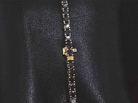 Gouden armband met 7.00 carat zwarte briljant geslepen diamanten - afbeelding 5 van  9