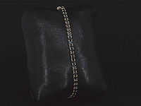 Gouden armband met 7.00 carat zwarte briljant geslepen diamanten - afbeelding 4 van  7
