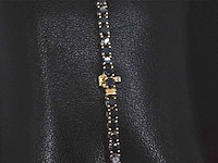 Gouden armband met 7.00 carat zwarte briljant geslepen diamanten - afbeelding 5 van  7