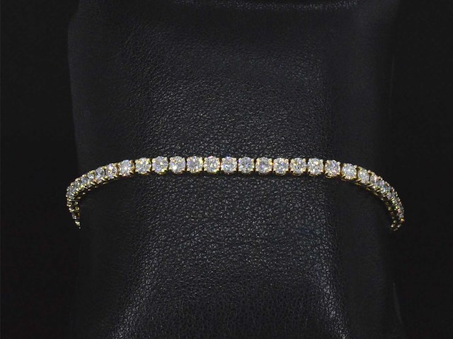 Gouden armband met briljant geslepen diamanten 5.50 carat - afbeelding 8 van  10