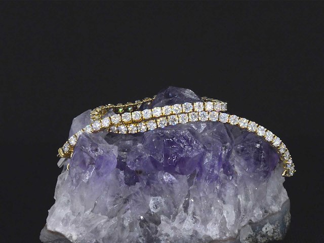 Gouden armband met briljant geslepen diamanten 5.50 carat - afbeelding 10 van  10