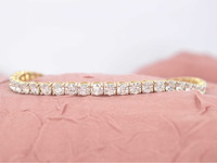 Gouden armband met briljant geslepen diamanten 7.50 carat - afbeelding 5 van  6