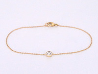 Gouden armband met diamant 0.10 carat - afbeelding 1 van  7