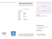 Gouden armband met diamant 0.10 carat - afbeelding 3 van  7