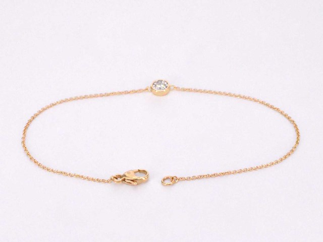 Gouden armband met diamant 0.10 carat - afbeelding 4 van  7