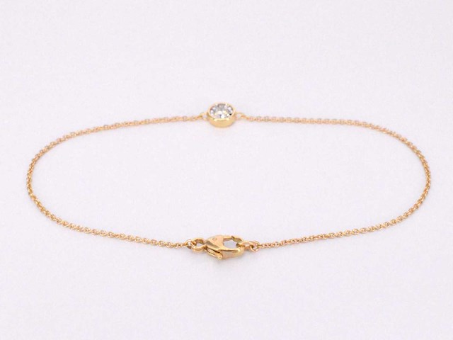 Gouden armband met diamant 0.10 carat - afbeelding 5 van  7