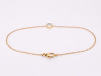 Gouden armband met diamant 0.10 carat - afbeelding 5 van  7