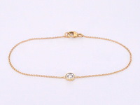 Gouden armband met diamant 0.10 carat - afbeelding 1 van  8