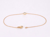 Gouden armband met diamant 0.10 carat - afbeelding 3 van  8
