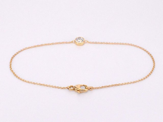 Gouden armband met diamant 0.10 carat - afbeelding 4 van  8