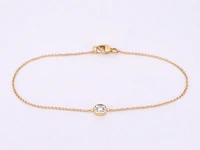 Gouden armband met diamant 0.10 carat - afbeelding 1 van  6