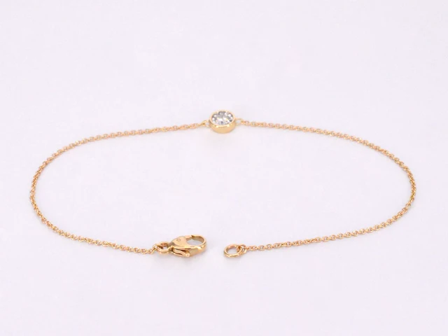 Gouden armband met diamant 0.10 carat - afbeelding 3 van  6