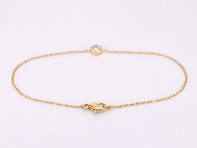 Gouden armband met diamant 0.10 carat - afbeelding 4 van  6
