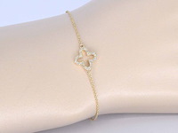 Gouden armband met diamant - afbeelding 2 van  9