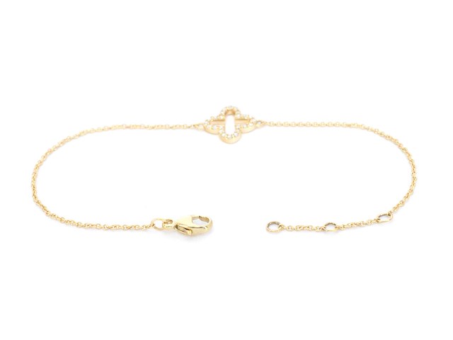 Gouden armband met diamant - afbeelding 5 van  9