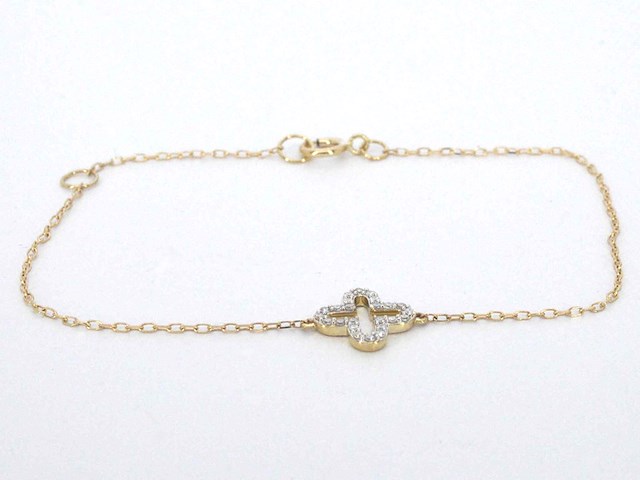 Gouden armband met diamant - afbeelding 3 van  7