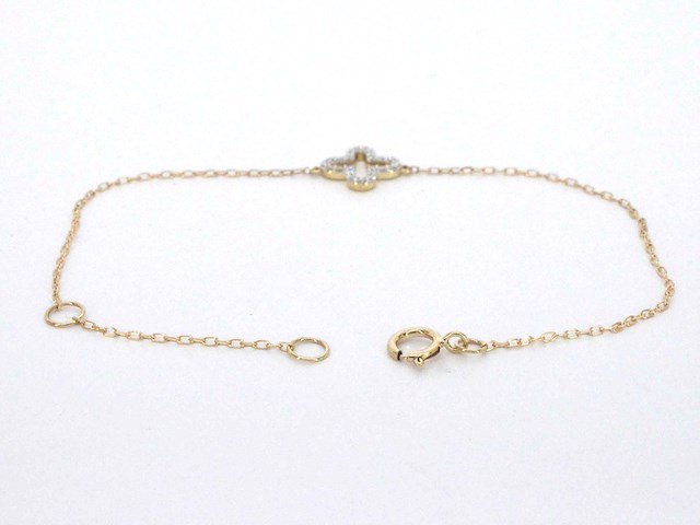 Gouden armband met diamant - afbeelding 4 van  7