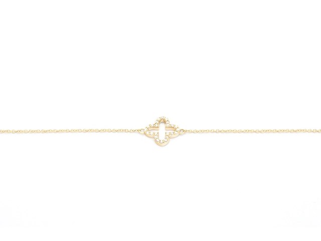 Gouden armband met diamant - afbeelding 1 van  7