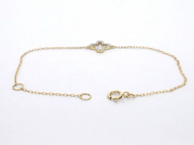 Gouden armband met diamant - afbeelding 2 van  5