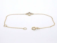 Gouden armband met diamant - afbeelding 2 van  5
