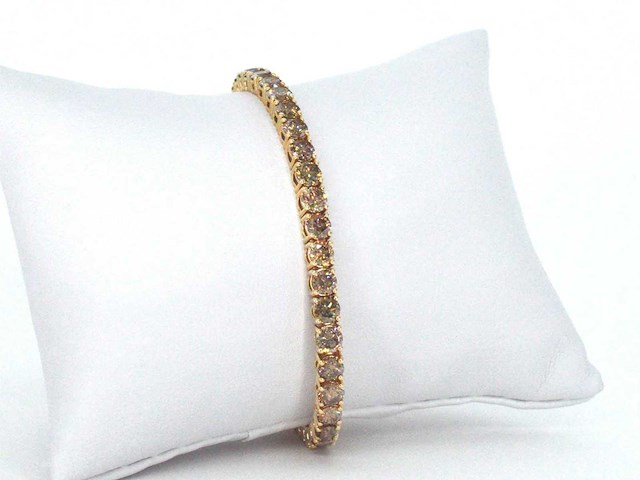 Gouden armband met diamanten 10.00 carat - afbeelding 2 van  12
