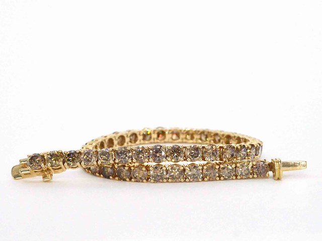 Gouden armband met diamanten 10.00 carat - afbeelding 1 van  11