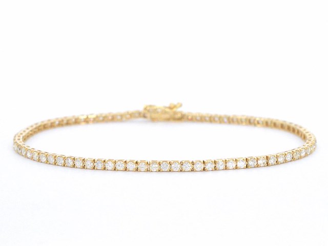 Gouden armband met diamanten 2.30 carat - afbeelding 1 van  10