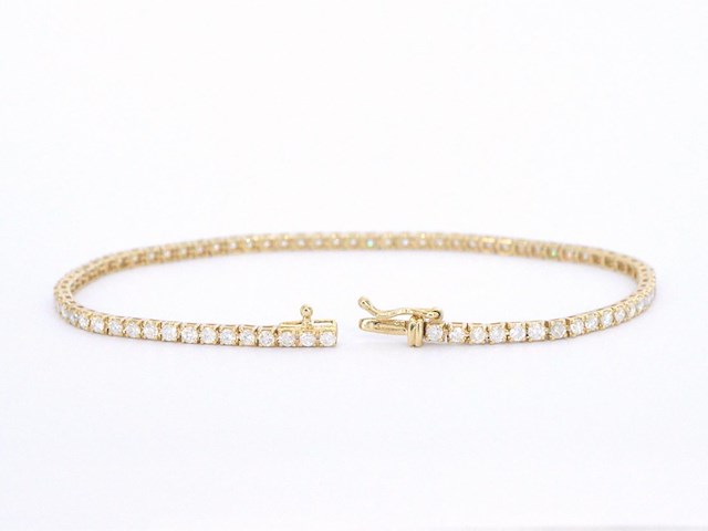 Gouden armband met diamanten 2.30 carat - afbeelding 5 van  10