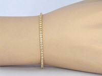 Gouden armband met diamanten 2.30 carat - afbeelding 2 van  9