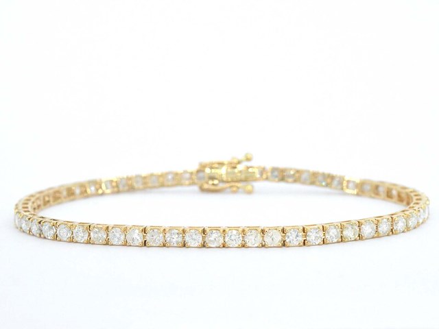 Gouden armband met diamanten 5.40 carat - afbeelding 1 van  8