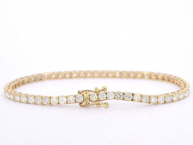 Gouden armband met diamanten 5.40 carat - afbeelding 3 van  6